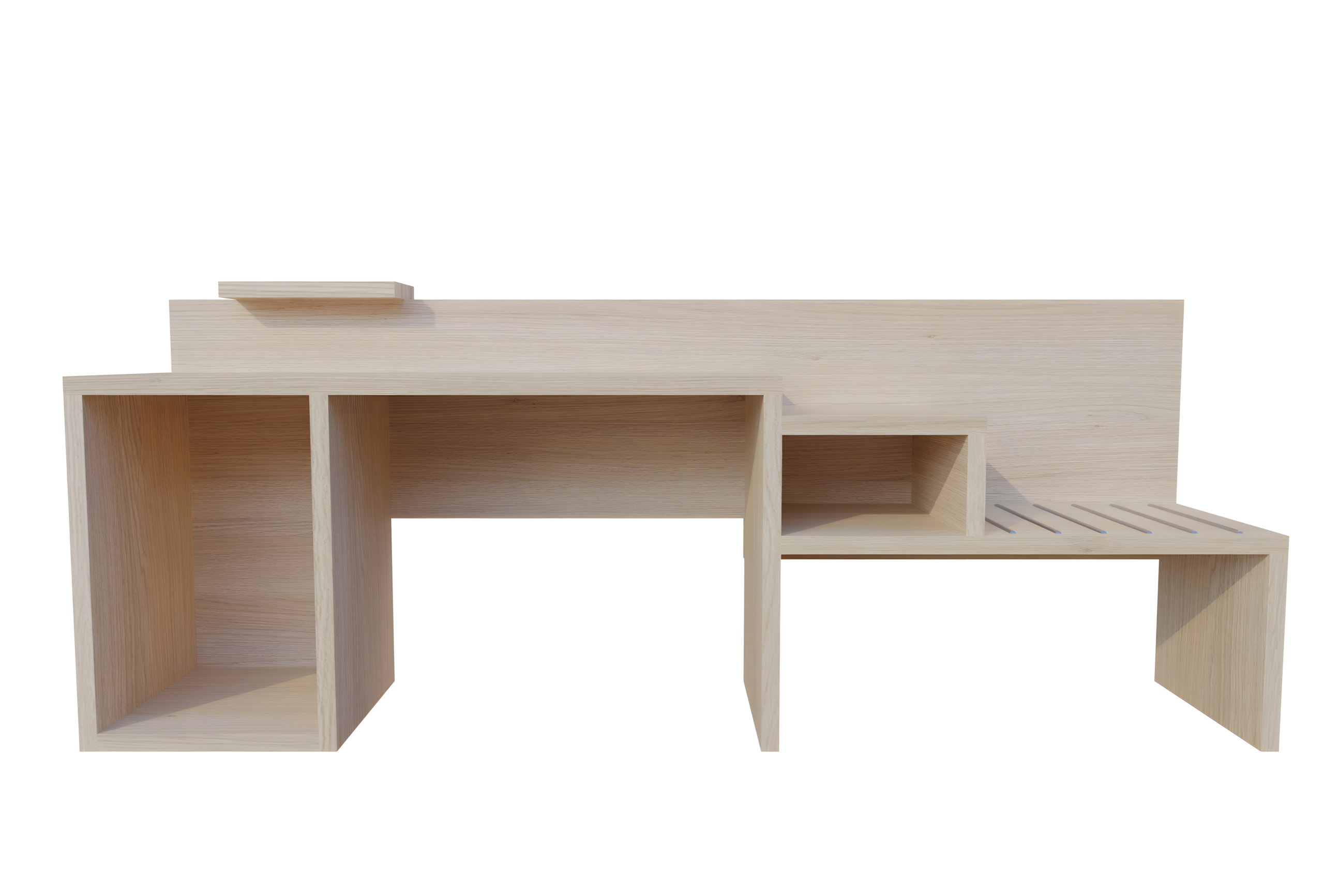 Bureau SIGNATURE Square Cascade Mini bar Porte bagage