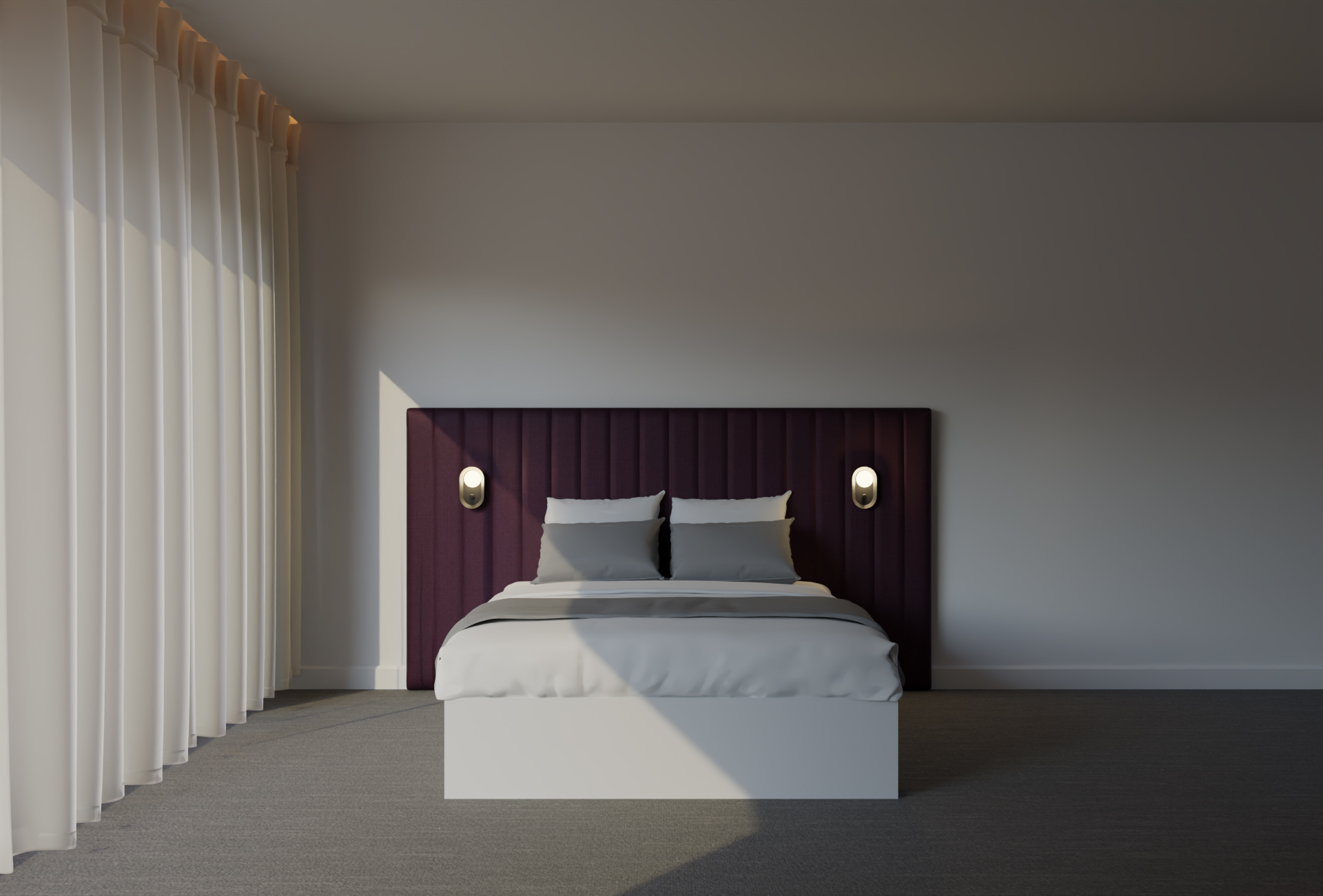 Velours aubergine
