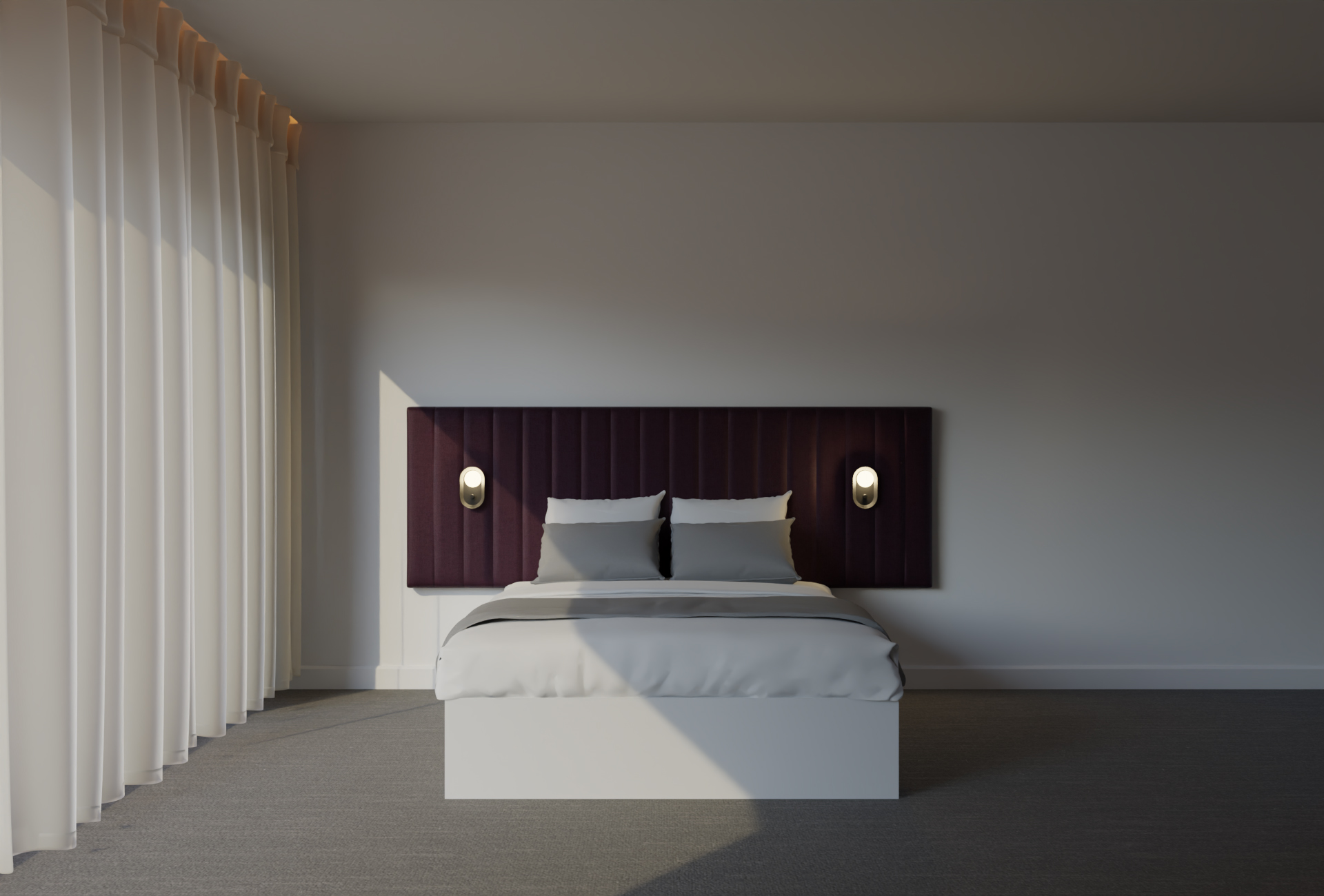 Velours aubergine