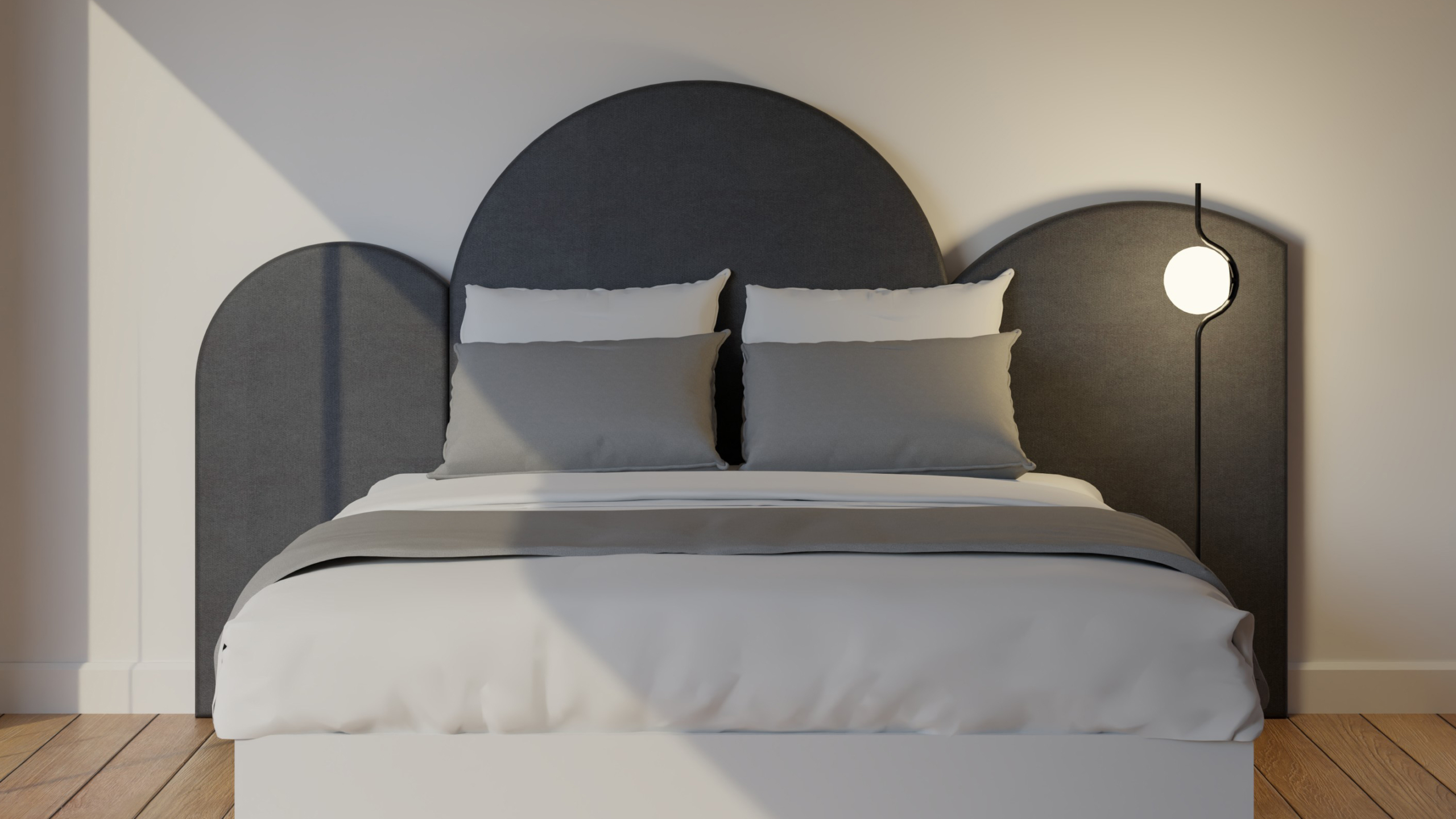 Velours gris anthracite