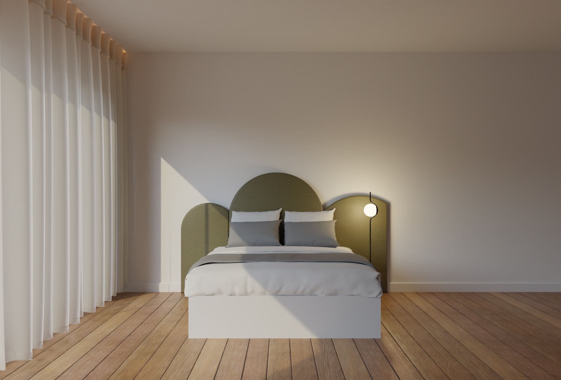 Velours vert olive