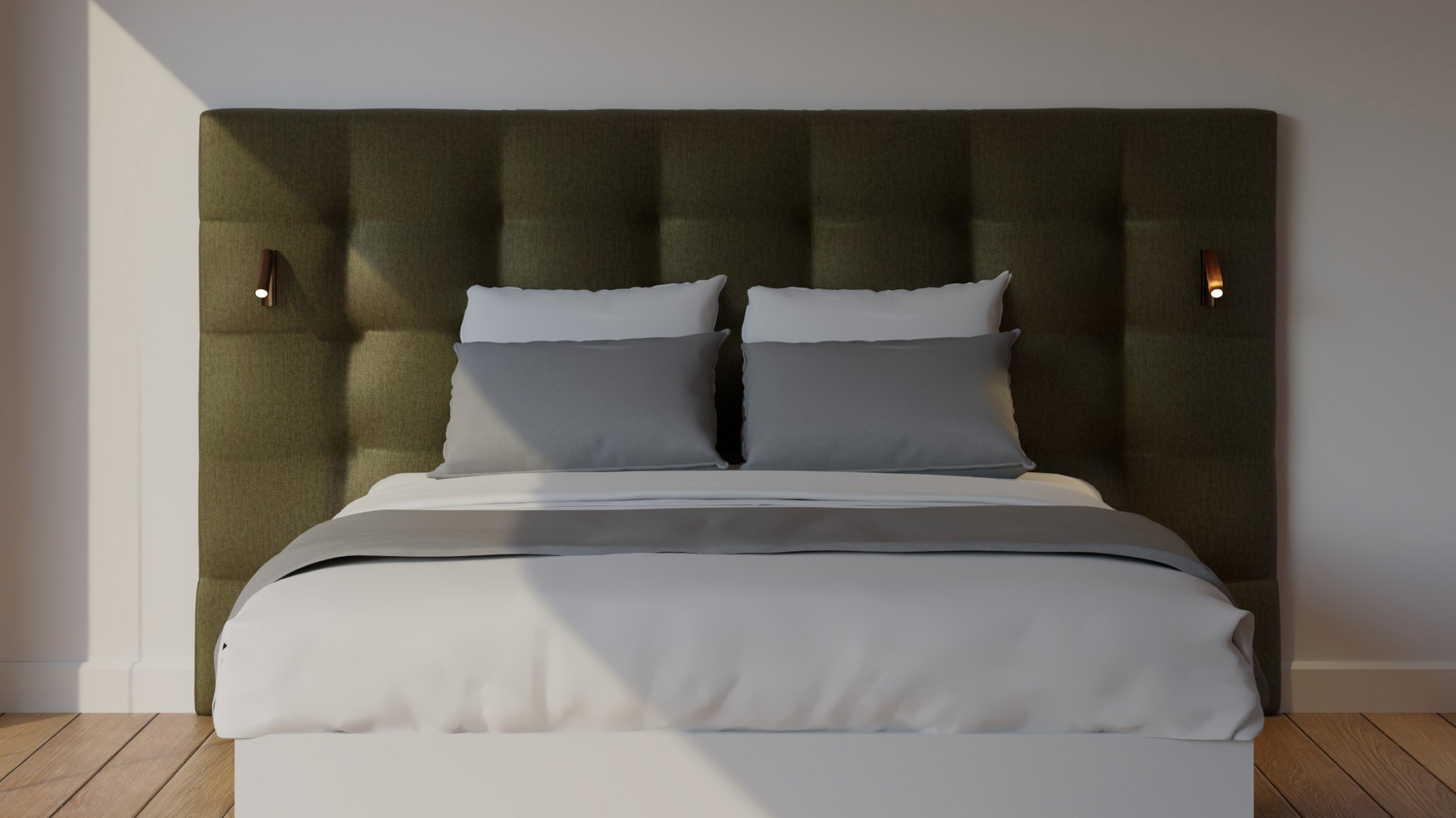 Velours vert olive